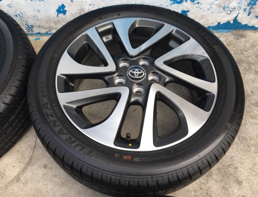 ล้อแม็กป้ายแดง Toyota Sienta รุ่นท๊อป ขอบ 16 พร้อมยางใหม่ป้ายแดง 195-50-16 ปลายปี 17 สวยกริ๊บๆ