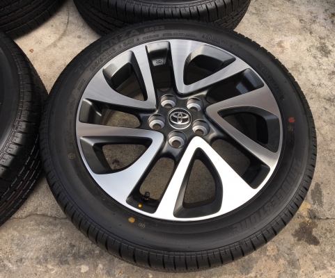 ล้อแม็กป้ายแดง Toyota Sienta รุ่นท๊อป ขอบ 16 พร้อมยางใหม่ป้ายแดง 195-50-16 ปลายปี 17 สวยกริ๊บๆ