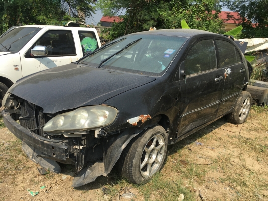 รถอุบัติเหตุพร้อมเล่มทะเบียน โตโยต้า อัลติส ปี 2003 เล่มลอย