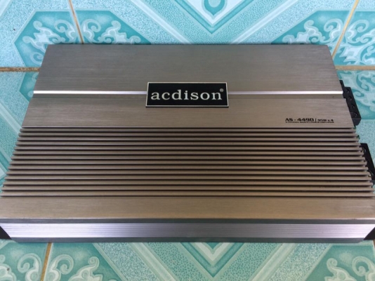 แอมป์คลาสเอบี4ch acdison มือสองสภาพดี ฝาครบ ใช้งานปกติ เสียงดีมากๆ ขับกลางแหลม4-6ดอกได้ ขาย 1050 บาท สนใจ0892425454 อยู่สระบุรี