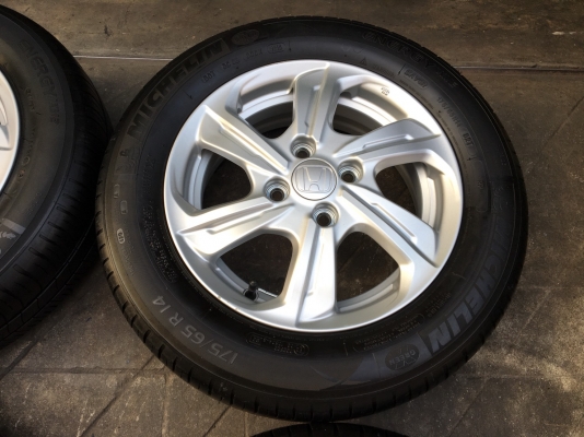 ล้อแม็ก Honda Brio Amaze 2017 ขอบ 14 พร้อมยาง Michelin 175-65-14 ปี16