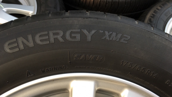 ล้อแม็ก Honda Brio ขอบ 14 พร้อมยาง Michelin 175-65-14 ปลายปี12