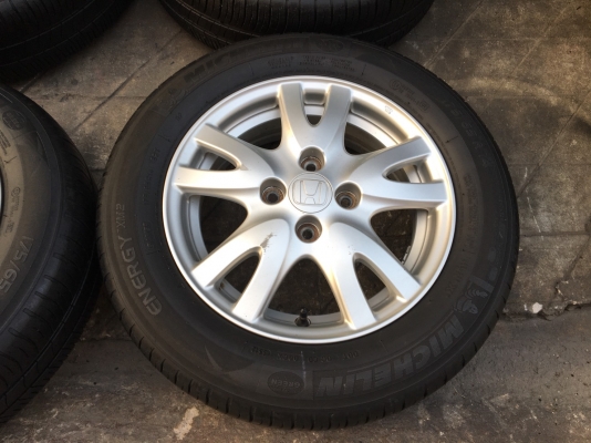 ล้อแม็ก Honda Brio ขอบ 14 พร้อมยาง Michelin 175-65-14 ปลายปี12