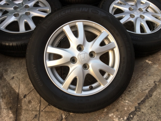 ล้อแม็ก Honda Brio ขอบ 14 พร้อมยาง Michelin 175-65-14 ปลายปี12