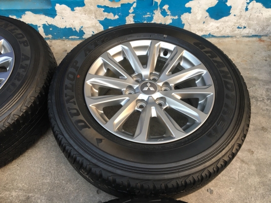 ล้อแม็ก Mitsu New Triton Plus ขอบ17 พร้อมยาง Dunlop 245-65-17 ปลายปี14