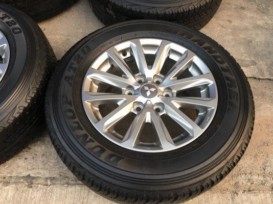 ล้อแม็ก Mitsu New Triton Plus ขอบ17 พร้อมยาง Dunlop 245-65-17 ปลายปี14