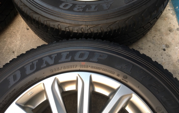 ล้อแม็ก Mitsu New Triton Plus ขอบ17 พร้อมยาง Dunlop 245-65-17 ปลายปี14