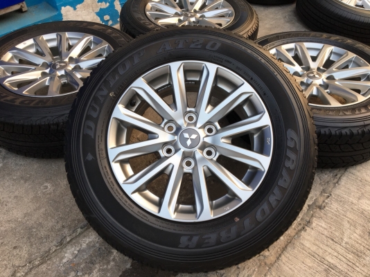 ล้อแม็ก Mitsu New Triton Plus ขอบ17 พร้อมยาง Dunlop 245-65-17 ปลายปี14