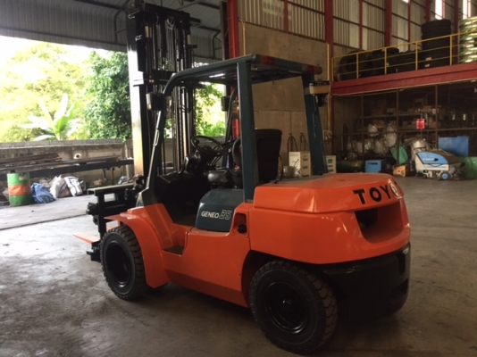 ขายโฟล์คลิฟท์  TOYOTA โตโยต้า 7FD35 3.5ตัน-รุ่น7  เครื่องยนต์ดีเซล13Z เสายกสูงสุด4.30เมตร งาหมุนได้ สไลด์ซ้ายขวาได้ สภาพพร้อมใช้ ยางตันใหม่6เส้น นำเข้าจากญี่ปุ่น