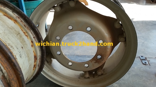 ขายกระทะล้อหน้ารถไถฟอร์ด 6610 คานคาราโร่ 8น๊อต ขอบ 24&rdquo;X10&rdquo; เก่านอกแท้ติดรถ