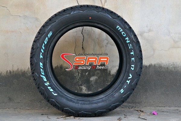 MONSTER TIRES AT-2 265/55R20 ยางปี18 ตัวหนังสือขาว MONSTER TIRES AT-2 265/55R20 ยางปี18 ตัวหนังสือขาว