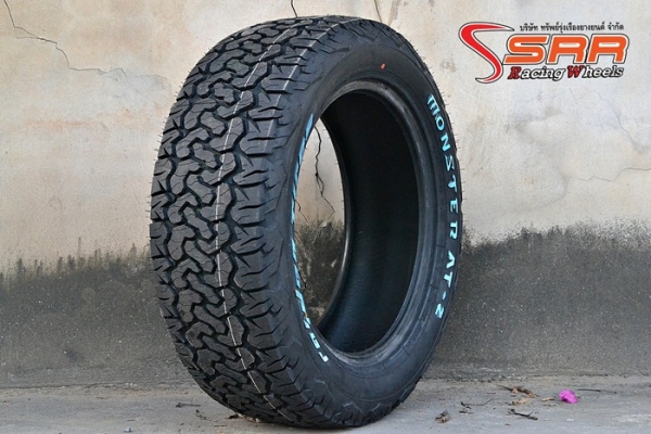 MONSTER TIRES AT-2 265/55R20 ยางปี18 ตัวหนังสือขาว MONSTER TIRES AT-2 265/55R20 ยางปี18 ตัวหนังสือขาว