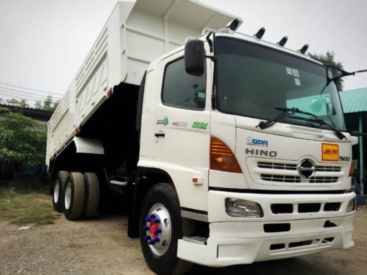 Hino mega เครื่อง 220 แรง ปี 47 แม่เดี่ยวดัมพ์สามมิตร มีระบบ ยางดี พร้อมใช้งาน ทะเบียนพร้อม