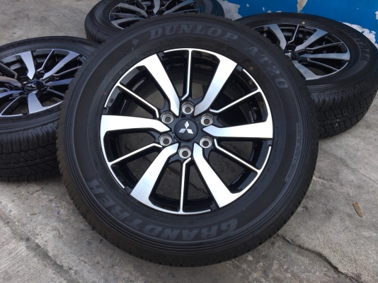 แม็กป้ายแดง Mitsu All New Pajero Sport ตัวท๊อป ขอบ 18 พร้อมยางป้ายแดง 265-60-18 ปี 17 เส้นสียังอยู่