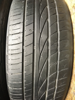 ล้อแม็ก LENSO SAMURAI ขอบ 17 สีดำหน้าเงา พร้อมยาง 215-50-17 ปลายปี 14