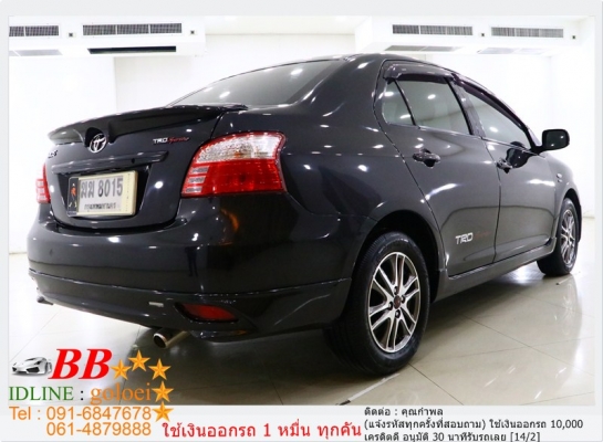 TOYOTA VIOS 1.5 TRD 2012 ใช้เงินออกรถ 10,000 บาท