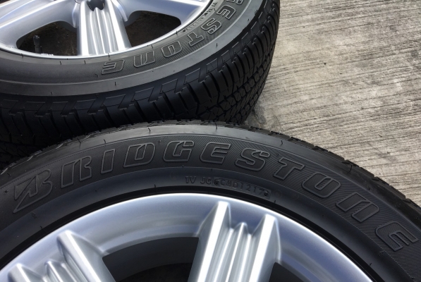 แม็กป้ายแดง ISUZU D-MAX BLUE POWER ขอบ 18 พร้อมยางป้ายแดง Bridgestone 255-60-18 ปี 17 แม็กสวย ดอกเต็ม