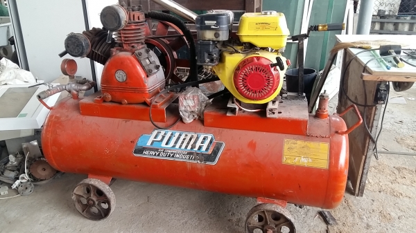 ขาย ปั้มลม puma เครื่องยนต์ 13แรง ใช้งานได้ค่ะ
