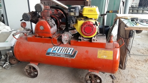 ขาย ปั้มลม puma เครื่องยนต์ 13แรง ใช้งานได้ค่ะ