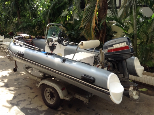ขายเรือยางท้องไฟเบอร์360ของUSAยกชุด