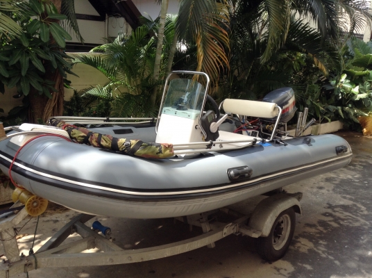 ขายเรือยางท้องไฟเบอร์360ของUSAยกชุด