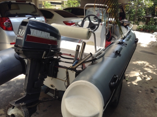 ขายเรือยางท้องไฟเบอร์360ของUSAยกชุด