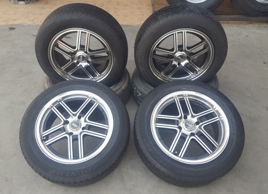 ล้อมือ2 ADE ขอบ15 4รู100หน้า6.5ET38 พร้อมยาง 4 ล้อ