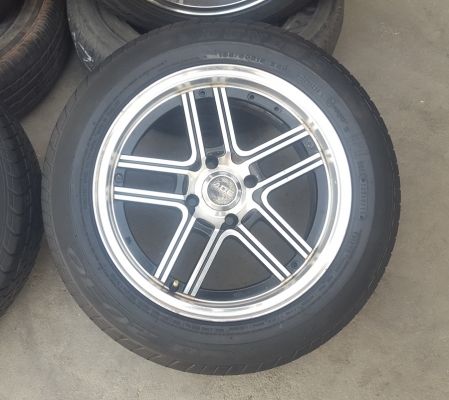 ล้อมือ2 ADE ขอบ15 4รู100หน้า6.5ET38 พร้อมยาง 4 ล้อ