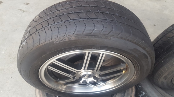 ล้อมือ2 ADE ขอบ15 4รู100หน้า6.5ET38 พร้อมยาง 4 ล้อ