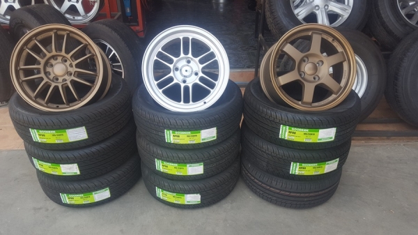 ล้อใหม่ขอบ15 4รู100TE37*RE30*Rpf1 พร้อมยางใหม่