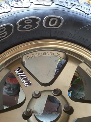 ล้อ TE37 + ยางใหม่ Maxxis AT 265-65-17 สวยๆ 1วง ล้อ TE37 + ยางใหม่ Maxxis AT 265-65-17 สวยๆ 1วง