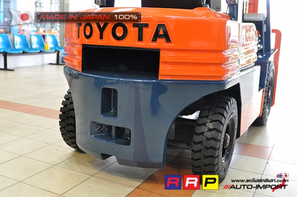 ขายรถโฟล์คลิฟท์มือสอง TOYOTA รุ่น 5FD25-20268 นำเข้าจากประเทศญี่ปุ่น 100\% ไม่เคยใช้งานในไทย ขายรถโฟล์คลิฟท์มือสอง TOYOTA รุ่น 5FD25-20268 นำเข้าจากประเทศญี่ปุ่น 100\% ไม่เคยใช้งานในไทย