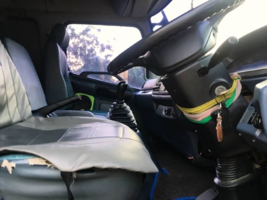 HINO เครื่อง 380 แรง ปี 51 แม่ลูกไม่ดัมพ์กระบะสามมิตร ลูก 3 เพลา ยาว 7 ม. เดิมๆ พร้อมใช้งาน