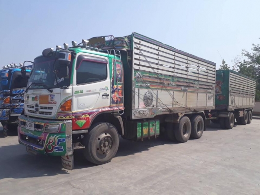 Hino 344 แรง ปี 57 แม่ลูกดัมพ์เนียมคอกเกษตร นำ้หนักบรรทุก 29 ตัน #รับประกันสวยๆเดิมๆ พร้อมใช้งาน