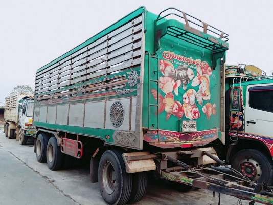 Hino 344 แรง ปี 57 แม่ลูกดัมพ์เนียมคอกเกษตร นำ้หนักบรรทุก 29 ตัน #รับประกันสวยๆเดิมๆ พร้อมใช้งาน