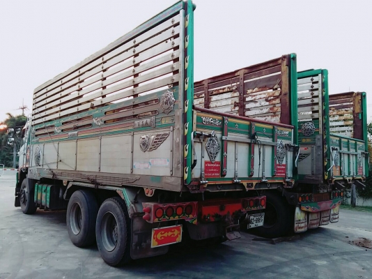 Hino 344 แรง ปี 57 แม่ลูกดัมพ์เนียมคอกเกษตร นำ้หนักบรรทุก 29 ตัน #รับประกันสวยๆเดิมๆ พร้อมใช้งาน