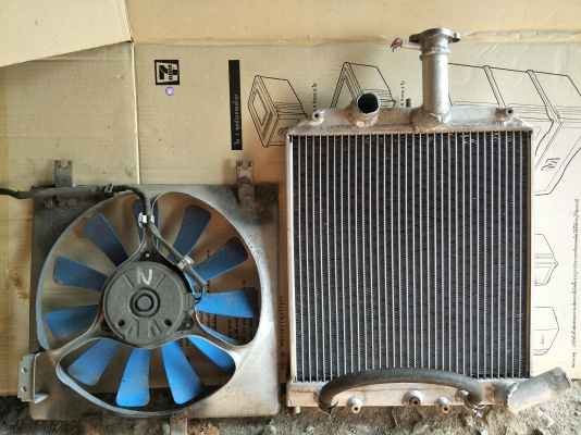 หม้อน้ำมิเนียมแปลงใส่วีออสมา