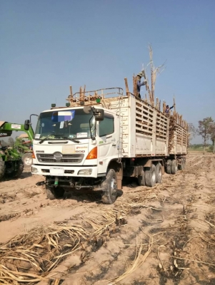 ขาย HINO 344 พ่วงแม่ลูก กระบะเหล็กสามมิตร รถปี 53