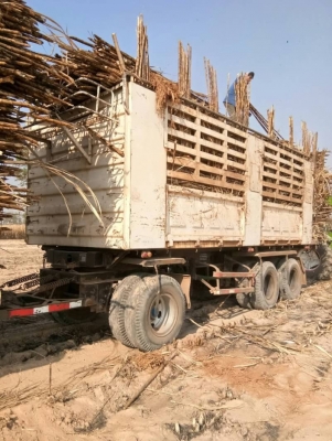 ขาย HINO 344 พ่วงแม่ลูก กระบะเหล็กสามมิตร รถปี 53