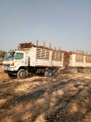 ขาย HINO 344 พ่วงแม่ลูก กระบะเหล็กสามมิตร รถปี 53