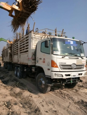 ขาย HINO 344 พ่วงแม่ลูก กระบะเหล็กสามมิตร รถปี 53