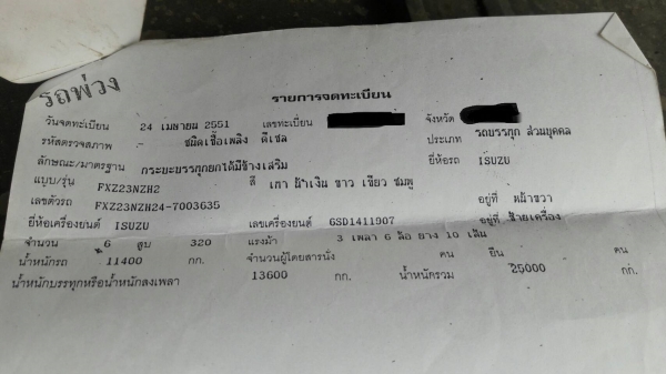 พ่วง 22 ล้อ ISUZU FXZ320 EURO2 ปี 51 แม็กซ์โหลด ไมล์ 5 แสน กระบะมิเนียมคอกเกษตร - ดั้ม ส.สมบัติชุดใหญ่ สวยเดิมบาง ยางดี