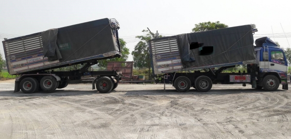 พ่วง 22 ล้อ ISUZU FXZ320 EURO2 ปี 51 แม็กซ์โหลด ไมล์ 5 แสน กระบะมิเนียมคอกเกษตร - ดั้ม ส.สมบัติชุดใหญ่ สวยเดิมบาง ยางดี