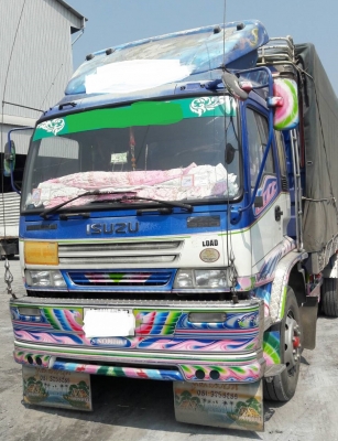 พ่วง 22 ล้อ ISUZU FXZ320 EURO2 ปี 51 แม็กซ์โหลด ไมล์ 5 แสน กระบะมิเนียมคอกเกษตร - ดั้ม ส.สมบัติชุดใหญ่ สวยเดิมบาง ยางดี