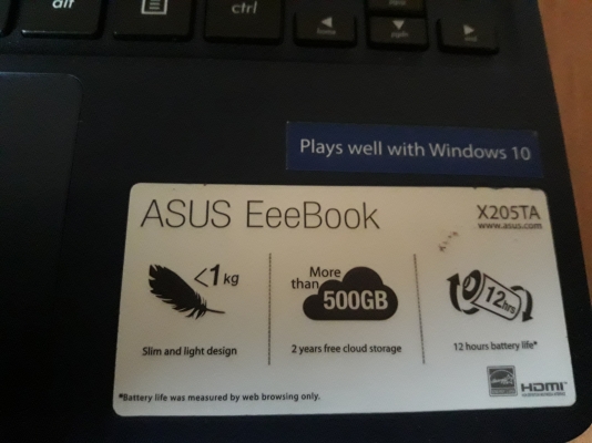 ขายAsus Eeebook X205TA สภาพเครื่องใหม่ เน็ตบุต จอ11.6" ขายAsus Eeebook X205TA สภาพเครื่องใหม่ เน็ตบุต จอ11.6"