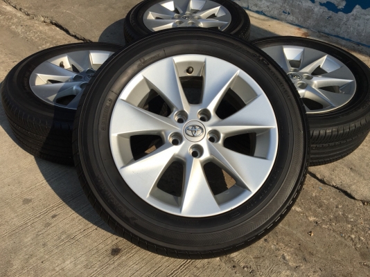 ล้อแม็ก Toyota Alphard (ลาย 7 ก้าน) ขอบ 17 พร้อมยาง Yokohama 215-60-17 ปลายปี 13
