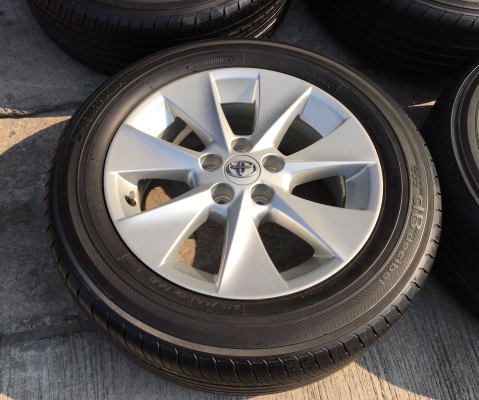 ล้อแม็ก Toyota Alphard (ลาย 7 ก้าน) ขอบ 17 พร้อมยาง Yokohama 215-60-17 ปลายปี 13