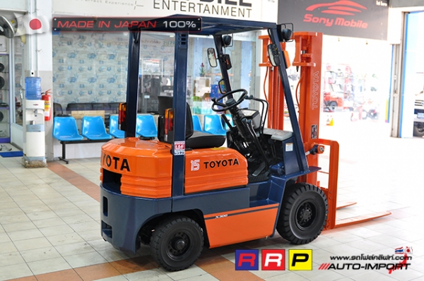 ขายรถโฟล์คลิฟท์มือสอง TOYOTA รุ่น 5FD15-62269 นำเข้าจากประเทศญี่ปุ่น 100\% ไม่เคยใช้งานในไทย ขายรถโฟล์คลิฟท์มือสอง TOYOTA รุ่น 5FD15-62269 นำเข้าจากประเทศญี่ปุ่น 100\% ไม่เคยใช้งานในไทย