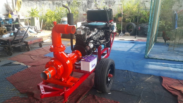 เครื่องสูบนํ้าประกอบใหม่พร้อมใช้งาน เครื่องยนต์ ISUZU C190 DIESEL