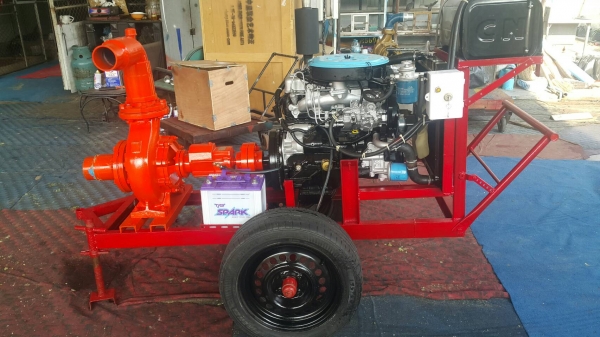 เครื่องสูบนํ้าประกอบใหม่พร้อมใช้งาน เครื่องยนต์ ISUZU C190 DIESEL